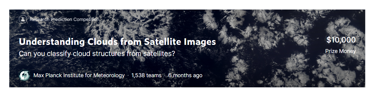 KaggleのUnderstanding Clouds from Satellite Images（雲コンペ）に参加しました