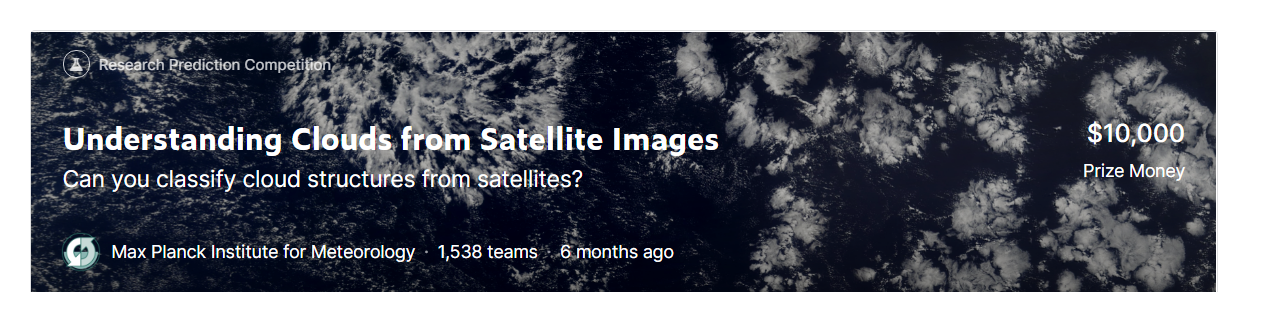 KaggleのUnderstanding Clouds from Satellite Images(雲コンペ)に参加しました